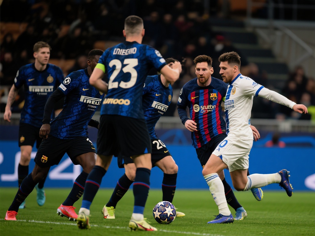 具体来看，首回合比赛中，国米的后防线成功