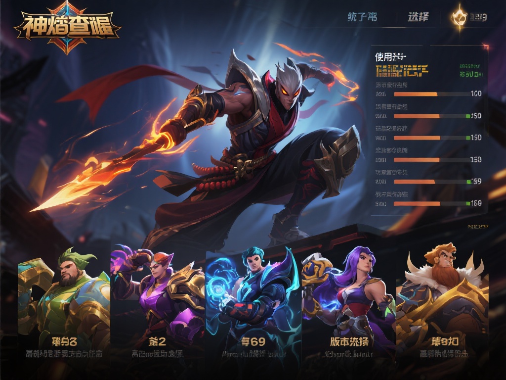 在神罚查的统计中，前九名的英雄选择基本符